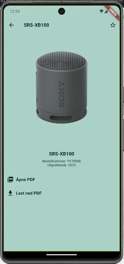 User Manuals App Product